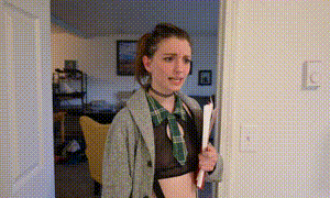 School Girl Plays the Woodwind